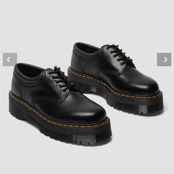 Dr Martens 8053 LEATHER PLATFORM CASUAL SHOES - Picture 1 of 7
